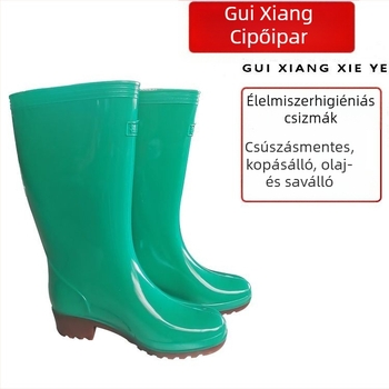 Esőcsizmák hosszú csővel, csúszásmentes, olajálló, saválló PVC, modell A20