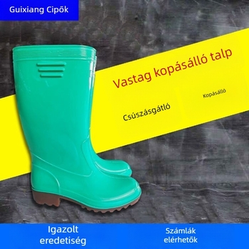 Esőcsizmák hosszú csővel, csúszásmentes, olajálló, saválló PVC, modell A20