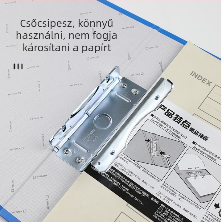 Japán stílusú mappa egy erős klippel, modell 978, anyag: papír, kapocs méret: A, alkalmas A4 papírhoz