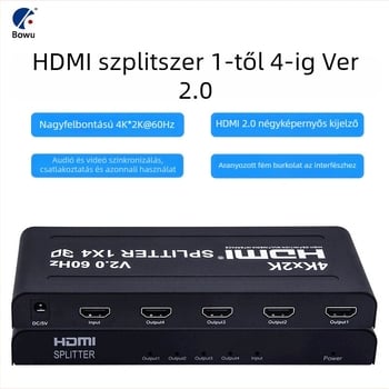 HDMI kapcsoló/elosztó 2.0, 1x4 Splitter, 4K60Hz