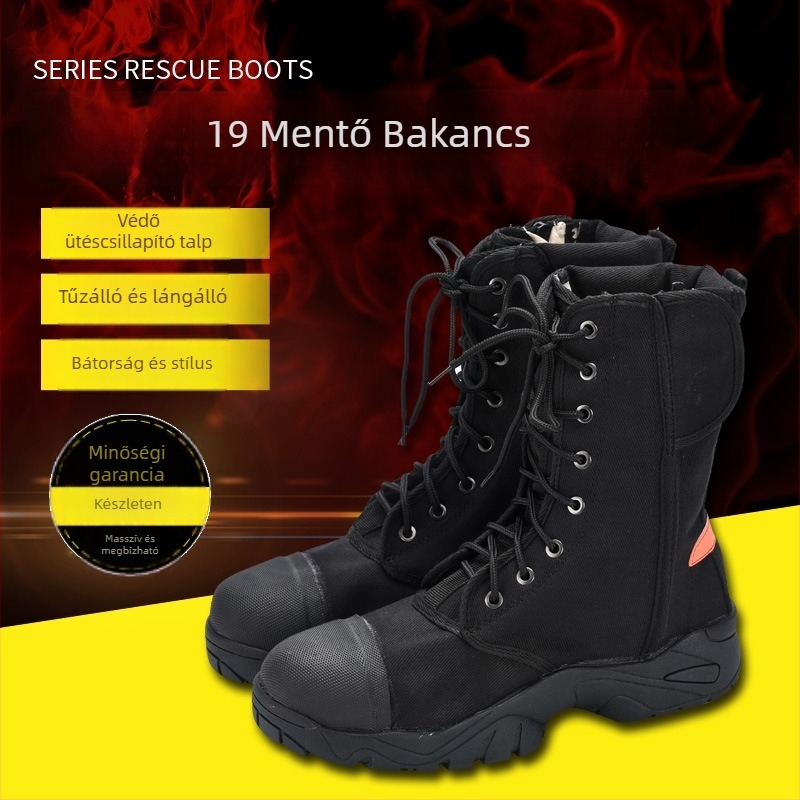 Sürgősségi mentőcsizmák edzéshez – lángálló védelem (Márka: German; Anyag: 100% pamut lángálló vászon; Funkció: lángálló védelem)
