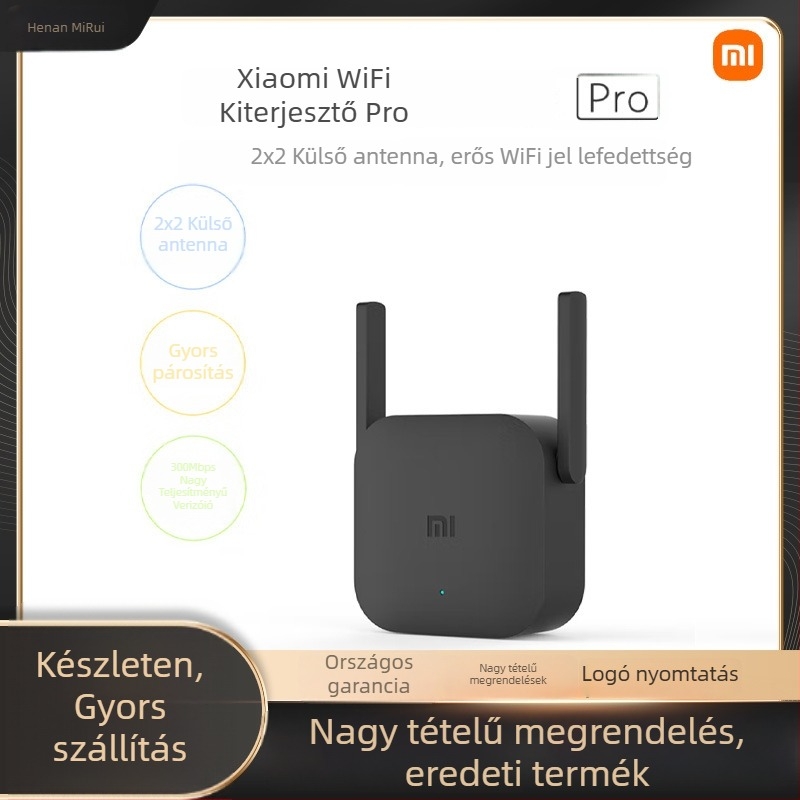 Xiaomi WiFi erősítő Pro otthoni használatra, 300 Mbps, 802.11n, hatótáv 15–60 m, modell R03