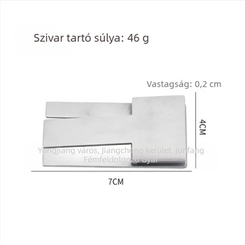 Rozsdamentes acél szivarállvány, hordozható, összecsukható, kézi készítésű, testreszabható, egyszerű stílusú könnyű luxus