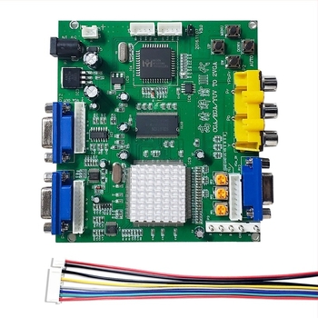 BBS 9200 videókonverter RGBS/CGA/EGA/YUV bemenetekhez, dupla VGA kimenet
