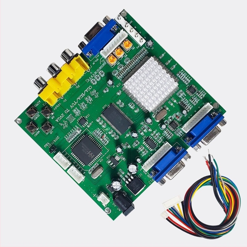 BBS 9200 videókonverter RGBS/CGA/EGA/YUV bemenetekhez, dupla VGA kimenet