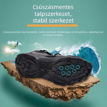 Védő bakancs bőrből, csúszásmentes, meleg, Yasan