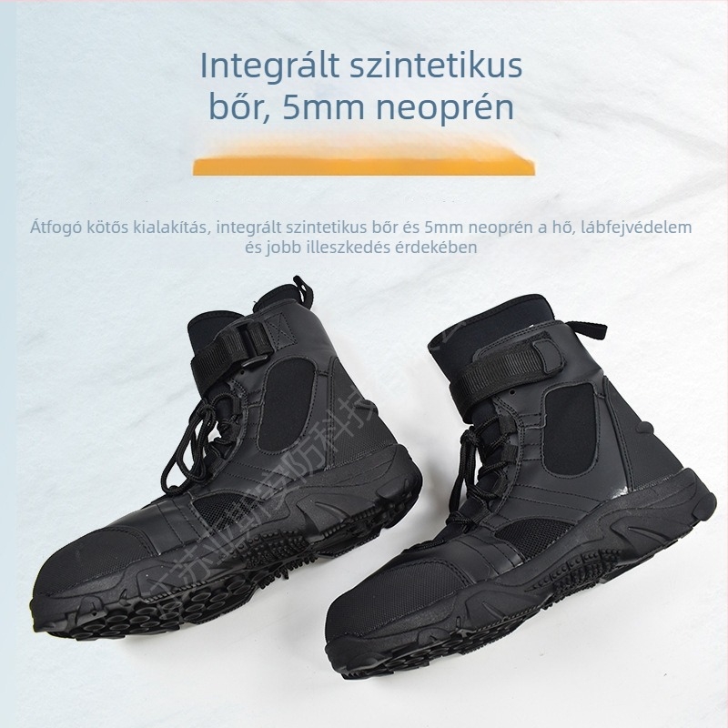 Védő bakancs bőrből, csúszásmentes, meleg, Yasan