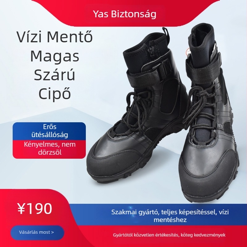 Védő bakancs bőrből, csúszásmentes, meleg, Yasan