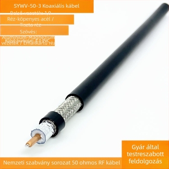 RF koaxiális kábel mobiltelefon-jelerősítőhöz — 50 Ω, JIS modell 3D-FB, LMR195