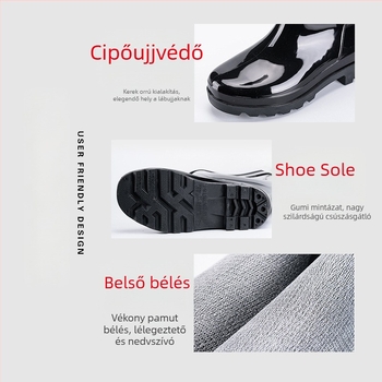 Back Force Magas esőcsizmák, vízhatlanok, csúszásmentesek, kopásállóak, PVC