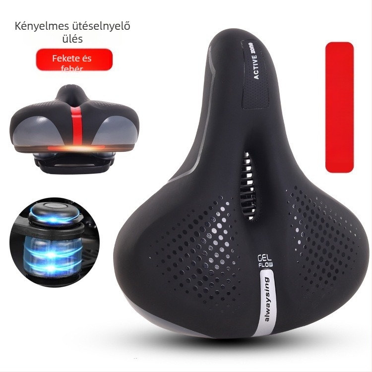 PU anyagú kerékpárnyereg párna, vastagított, univerzális