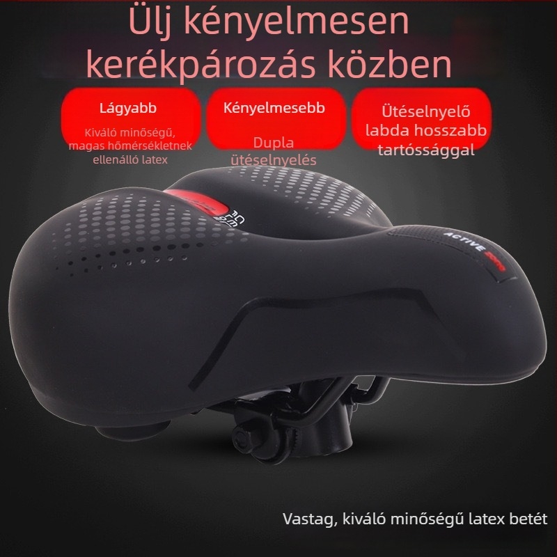 PU anyagú kerékpárnyereg párna, vastagított, univerzális