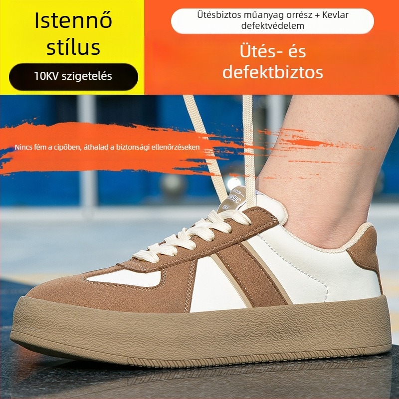 Női munkavédelmi cipő acélorrú, ütés- és átszúrás elleni védelemmel, könnyű és lélegző