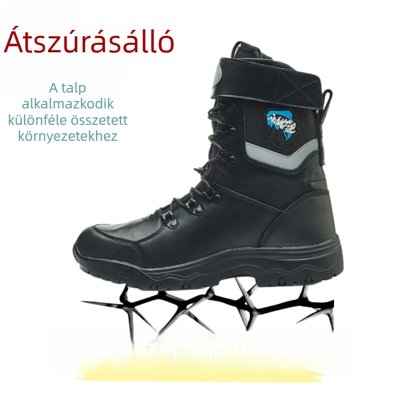 19-es típusú erdei tűzoltó mentőcsizma – kopásálló, csúszásmentes, perforációálló, szigetelt, kiképző tűzoltó lábbeli
