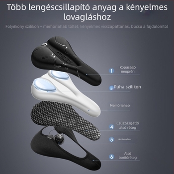 West Rider szilikon nyeregfedél kerékpárhoz, önzáró mechanizmussal, országúti kerékpárokhoz