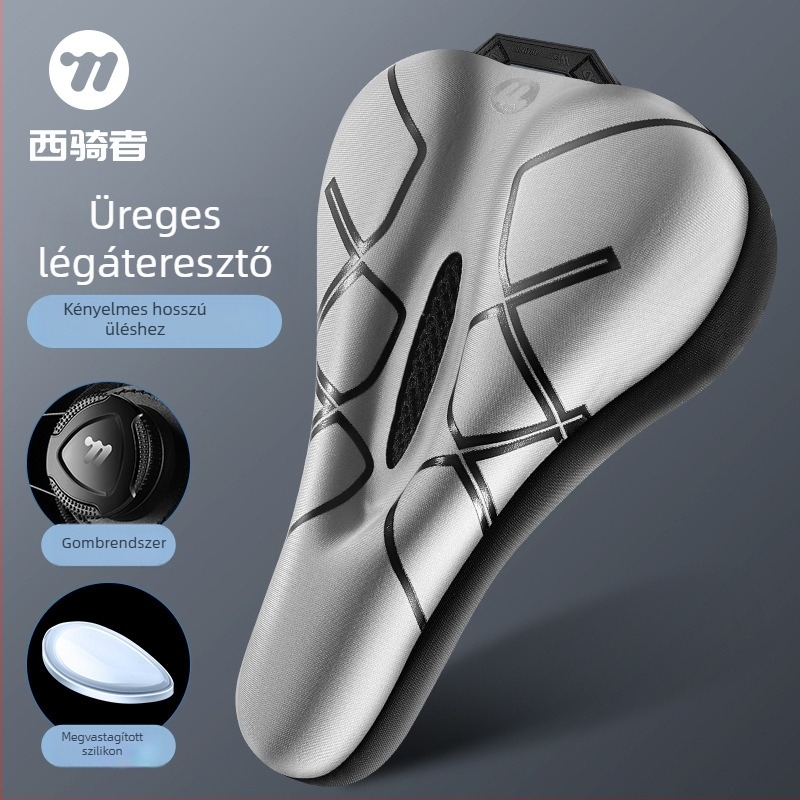 West Rider szilikon nyeregfedél kerékpárhoz, önzáró mechanizmussal, országúti kerékpárokhoz