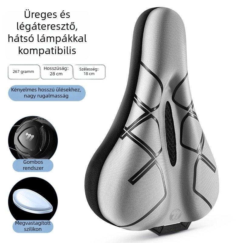 West Rider szilikon nyeregfedél kerékpárhoz, önzáró mechanizmussal, országúti kerékpárokhoz