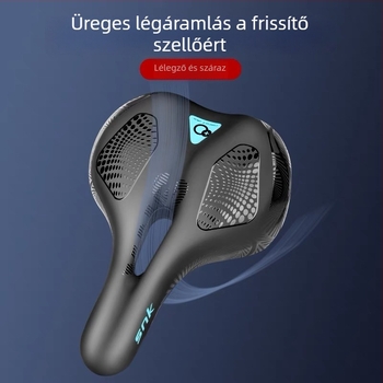Terepkerékpárhoz vastagított nyeregpárna, ultra puha, bőr és PU hab, sportos stílus, modell 808