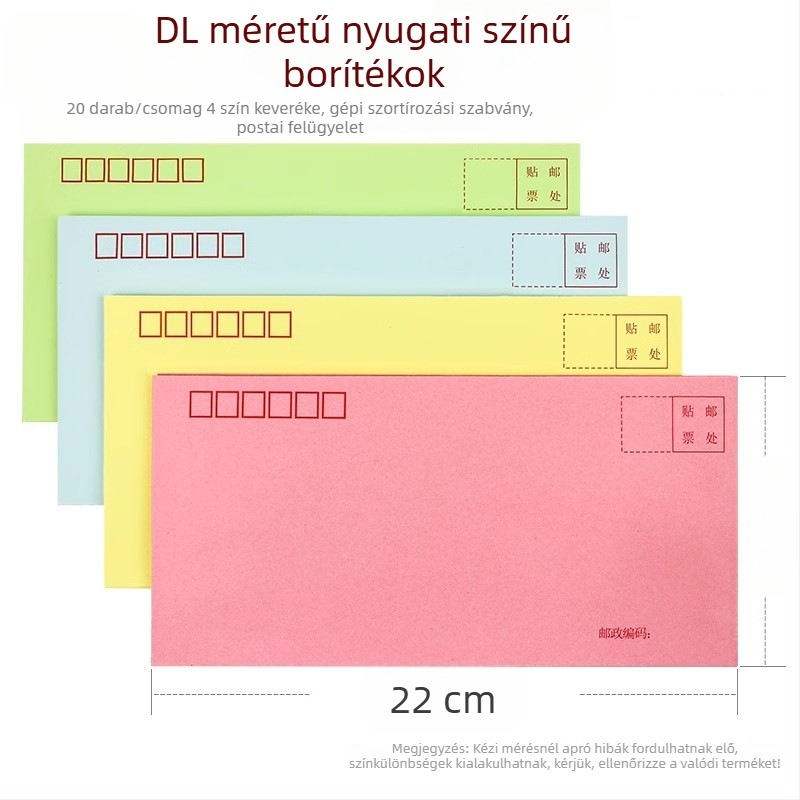 Valentin-napi üdvözlőlap készlet – Márka: Three Benefits; Anyag: Papír; 20 lap/csomag; Nyugati stílusú boríték; Logó nyomtatás lehetséges; Testreszabás elérhető