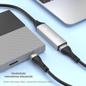 USB 3.0 hosszabbító kábel, férfi–női csatlakozó, 10 m, jelerősítővel konferenciakamerákhoz