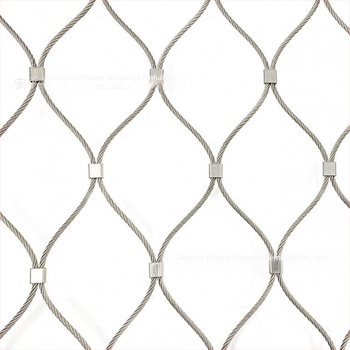 Rozsdamentes acélból készült háló anti-pad eséssel, 304-es rozsdamentes acél, diamantszemű lyukakkal, parkokban, állatkertekben és szállodákban, irányított telepítés