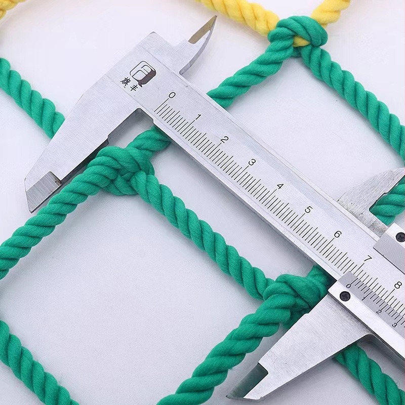 Színes biztonsági háló erkélyre és lépcsőkhöz, leesés elleni háló, nylon kötélháló gyerekeknek, dekoratív háló