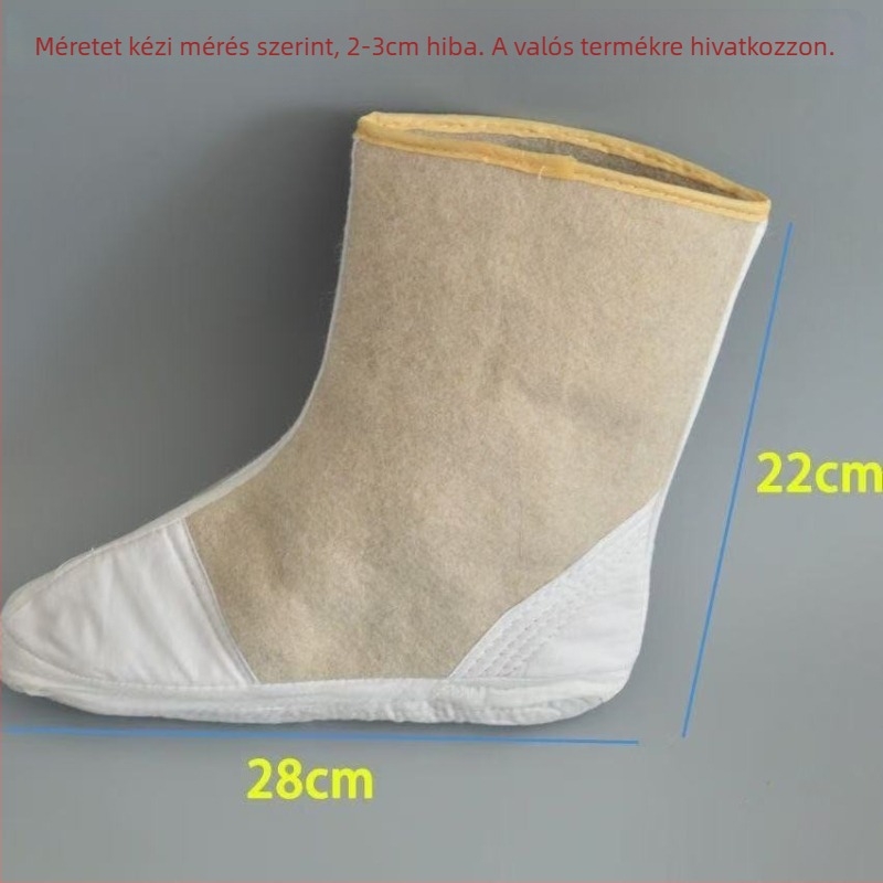 Vastag filc zokni, melegítés, pamut anyag