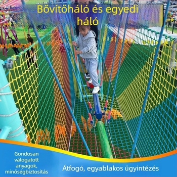Jungle Magic mászóháló belső és kültéri gyermekjátszóterekhez