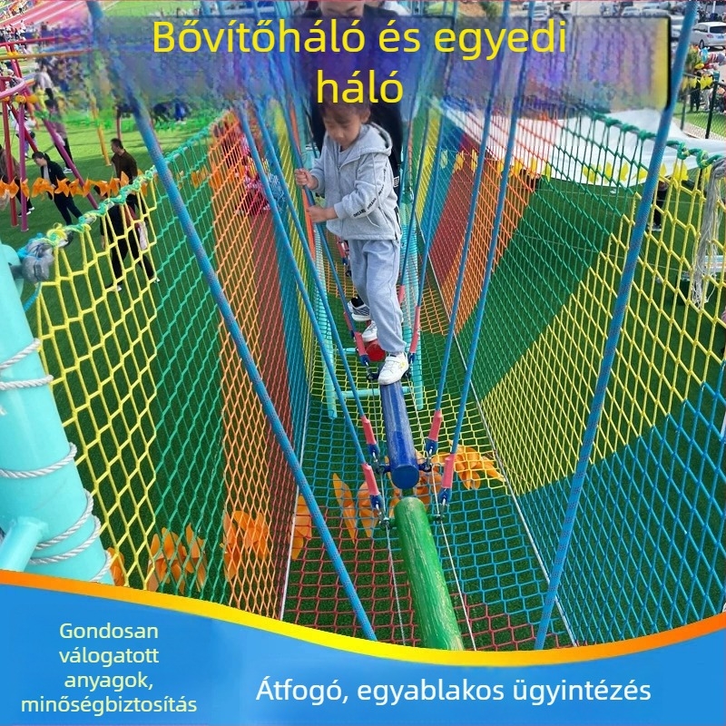 Jungle Magic mászóháló belső és kültéri gyermekjátszóterekhez