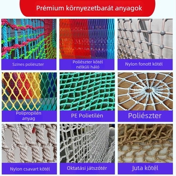 Kültéri trambulin mászóhálóval vidámparkhoz – testreszabható, motor nélkül, Wan xu