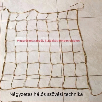 Jutahálós növény-támasz a kertben, futónövények számára