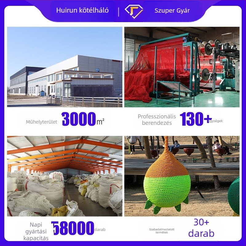 Huirun Rope Net Hanging Ball Swing – Kizárólagos játszótéri eszköz licencelt magáncímkével és testreszabási támogatással