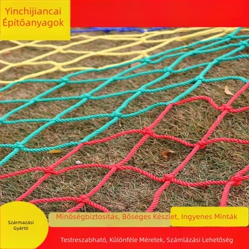 Nylon biztonsági háló erkélyre – dekoratív, esésvédelmi háló, erkélyre, lépcsőre és játszótérre (Nylon anyag; használat: erkély, lépcső, játszótér)