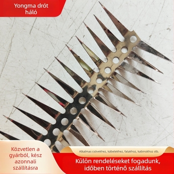 Rozsdamentes acél anti-rodent tüskék vízcsövekhez – rozsdamentes acél, anti-rozto, anti-kígyó, csőre szerelhető (Nerūdijantis plienas; Vízcsövekhez; Anti-rodent; Anti-kígyó)