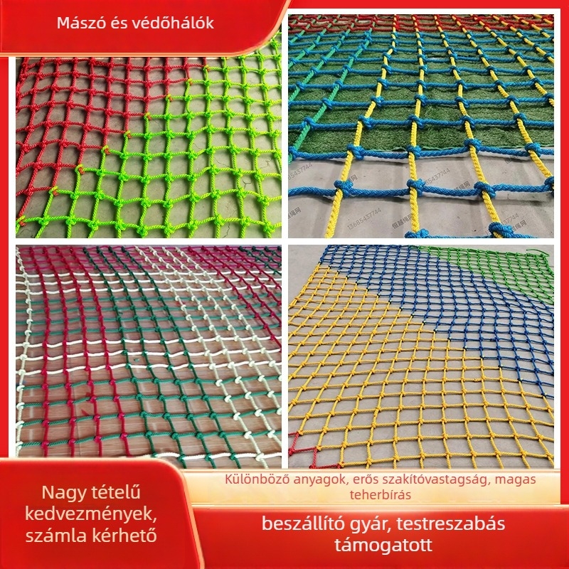 Gyermekeknek készült védőháló poliészter–nailonból, mennyezetre és lépcső dekorációhoz