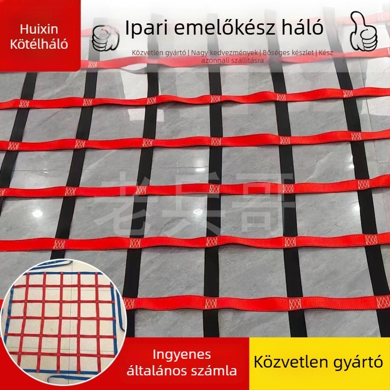Rupert Huixin Poliészter Emelőháló – Nehéz Teheremelés Tengerészeti és Kikötői Használatra, Nylon Védő Tasak