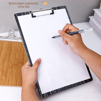 A4-es fa klipboard 120 mm-es csukóval, dokumentumokhoz, testreszabható