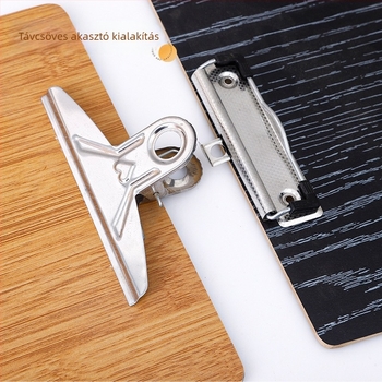 A4-es fa klipboard 120 mm-es csukóval, dokumentumokhoz, testreszabható