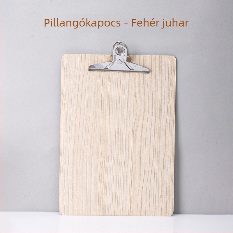 A4-es fa klipboard 120 mm-es csukóval, dokumentumokhoz, testreszabható