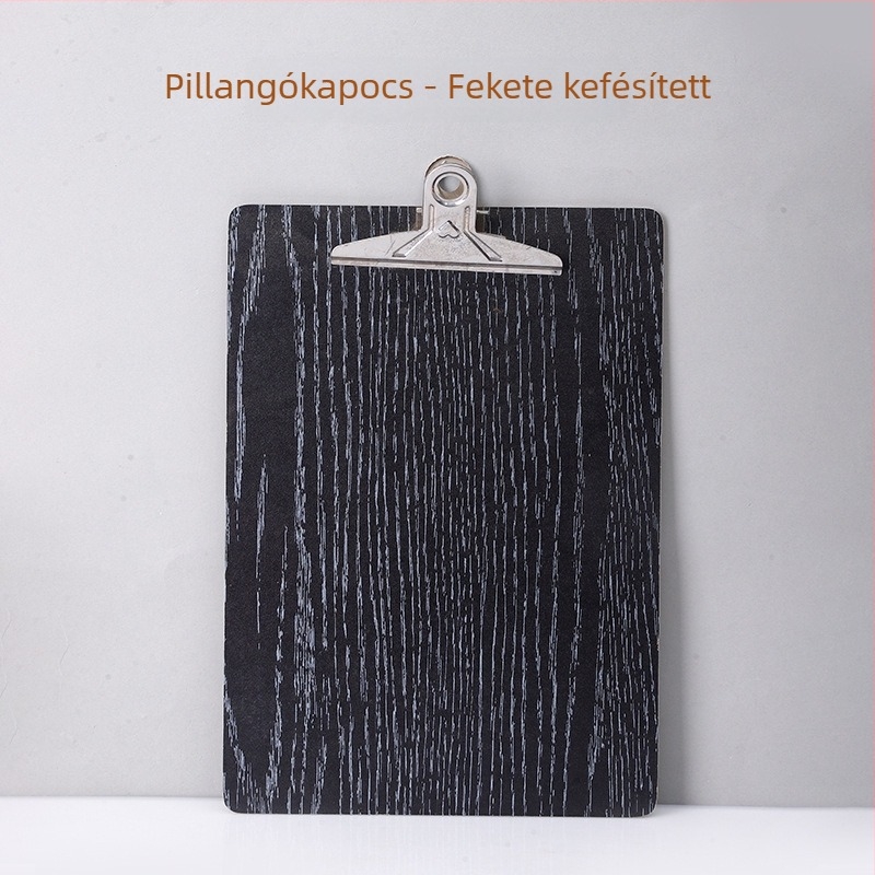 A4-es fa klipboard 120 mm-es csukóval, dokumentumokhoz, testreszabható