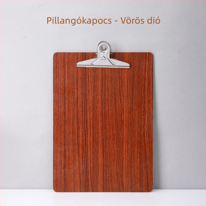 A4-es fa klipboard 120 mm-es csukóval, dokumentumokhoz, testreszabható