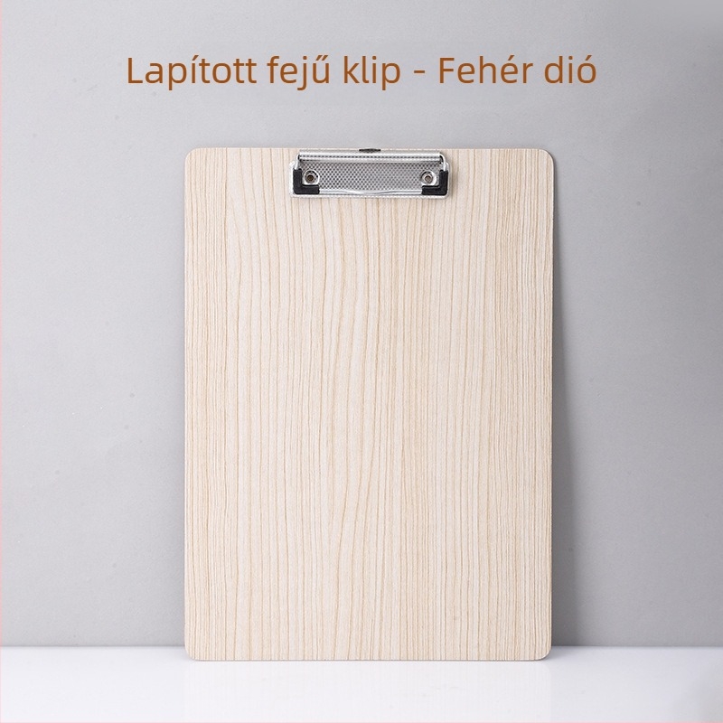 A4-es fa klipboard 120 mm-es csukóval, dokumentumokhoz, testreszabható