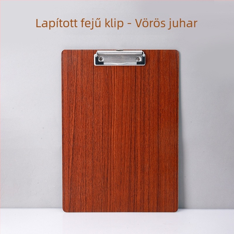 A4-es fa klipboard 120 mm-es csukóval, dokumentumokhoz, testreszabható