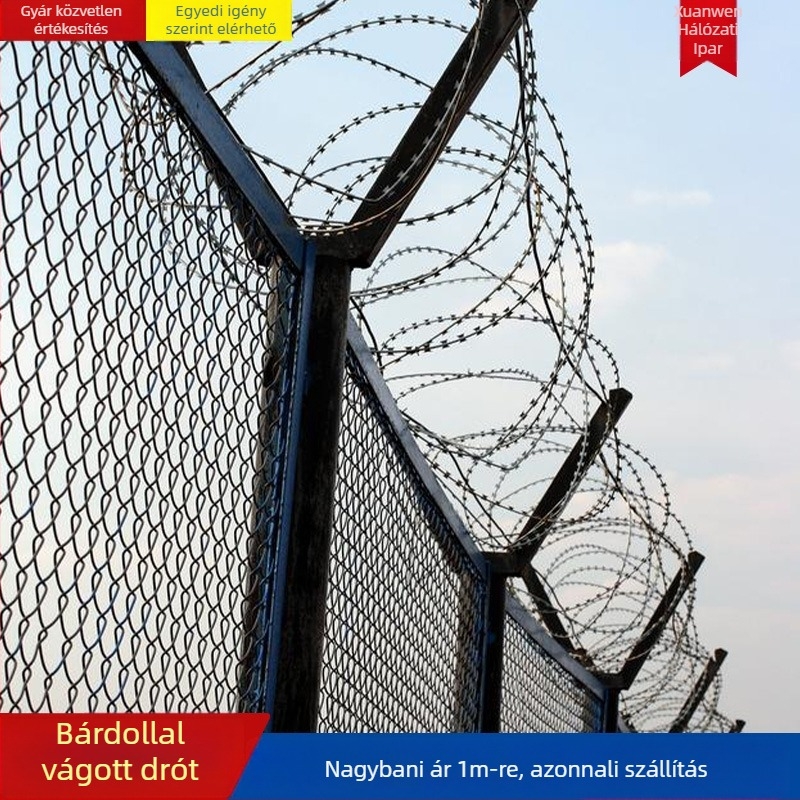 Párkányvédő háló – galvanizált, dupla csavarodású (többszálú), SIRO stílus, jobb oldali csavarás, húzószilárdság 200-1500