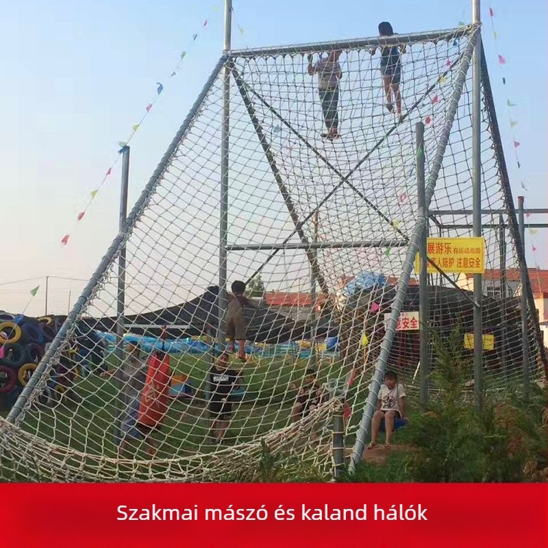 Szabadban használható mászó háló gyerekeknek és óvodáknak — nylon háló, védő korlát