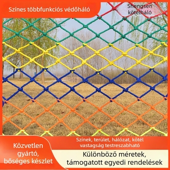 Erősített kültéri gyerekeknek szánt mászóháló, védőháló a mennyezethez és a lépcsőkhöz