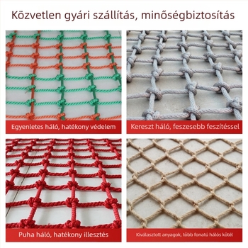 Mászóháló játszótéri felszereléshez – poliészter, mászásvédelmi funkció, egyedi testreszabás