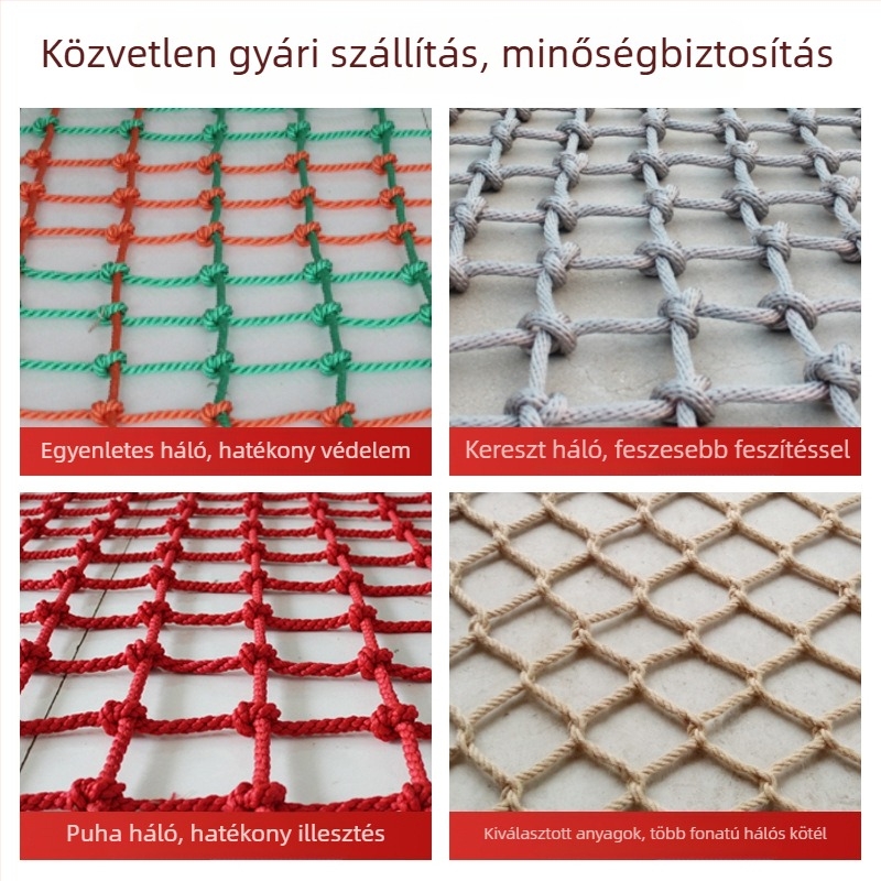 Mászóháló játszótéri felszereléshez – poliészter, mászásvédelmi funkció, egyedi testreszabás
