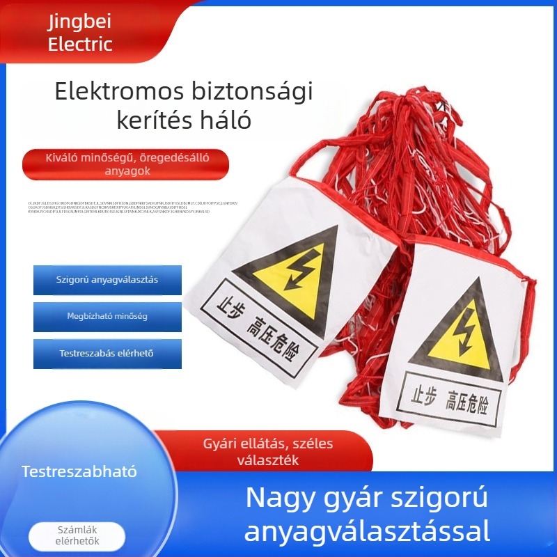Áramvédelmi kerítés és védőháló építkezéshez