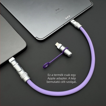 Type-C női csatlakozó Apple Lightning autós töltő adapter Android telefonokhoz és minden mobil eszközhöz